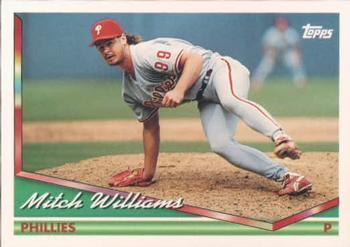 #114 Mitch Williams - Philadelphia Phillies - 1994 Topps Baseball