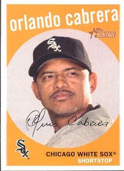 #114 Orlando Cabrera - Chicago White Sox - 2008 Topps Heritage Baseball