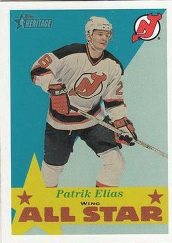 #114 Patrik Elias - New Jersey Devils - 2001-02 Topps Heritage Hockey