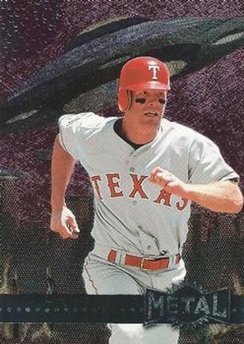 #114 Rusty Greer - Texas Rangers - 1996 Metal Universe Baseball