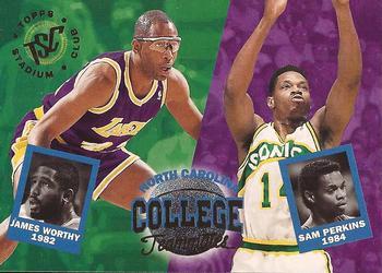 #114 Sam Perkins / James Worthy - Seattle SuperSonics / Los Angeles Lakers - 1994-95 Stadium Club Basketball