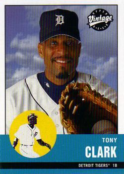 #114 Tony Clark - Detroit Tigers - 2001 Upper Deck Vintage Baseball
