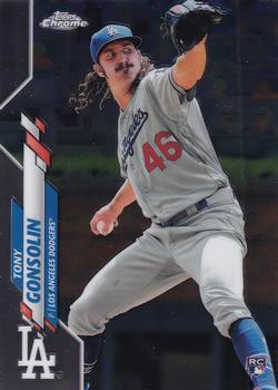 #114 Tony Gonsolin - Los Angeles Dodgers - 2020 Topps Chrome Baseball