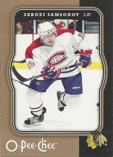 #114 Sergei Samsonov - Chicago Blackhawks - 2007-08 O-Pee-Chee Hockey