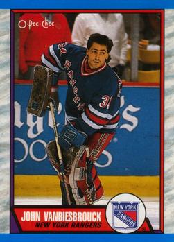 #114 John Vanbiesbrouck - New York Rangers - 1989-90 O-Pee-Chee Hockey