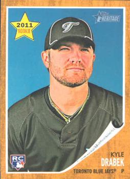 #114 Kyle Drabek - Toronto Blue Jays - 2011 Topps Heritage Baseball