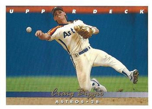 #114 Craig Biggio - Houston Astros - 1993 Upper Deck Baseball