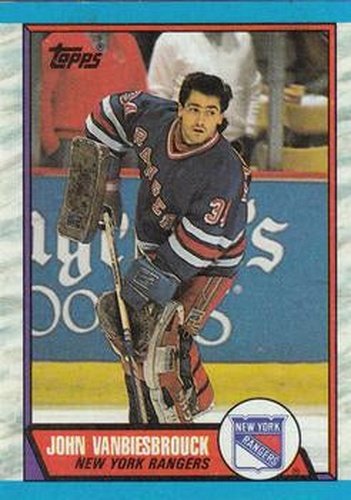 #114 John Vanbiesbrouck - New York Rangers - 1989-90 Topps Hockey