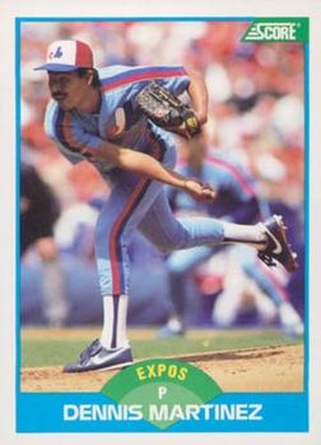 #114 Dennis Martinez - Montreal Expos - 1989 Score Baseball