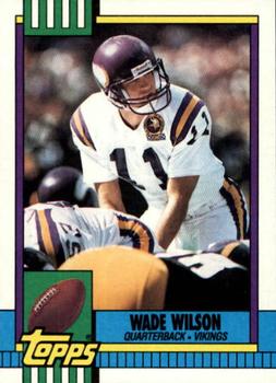 #114 Wade Wilson - Minnesota Vikings - 1990 Topps Football