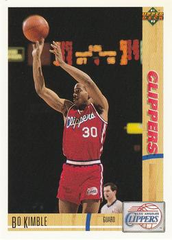 #114 Bo Kimble - Los Angeles Clippers - 1991-92 Upper Deck Basketball