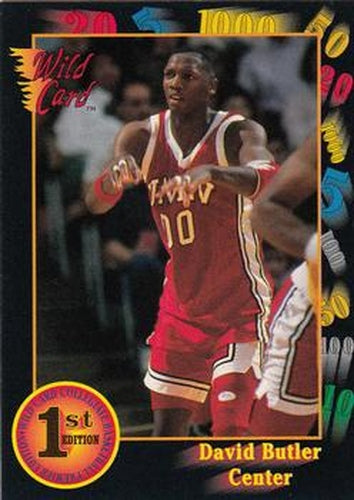 #114 David Butler - UNLV Runnin' Rebels - 1991-92 Wild Card Basketball