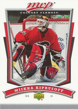 #114 Miikka Kiprusoff - Calgary Flames - 2007-08 Upper Deck MVP Hockey