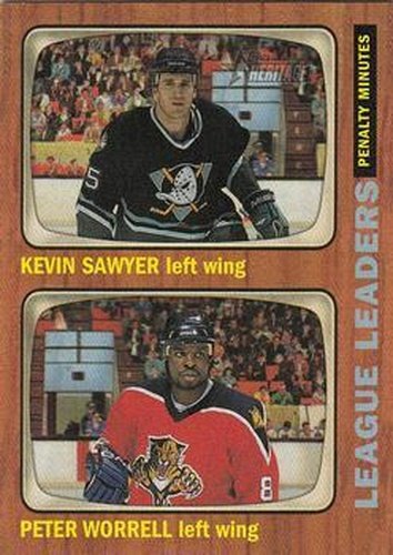 #114 Kevin Sawyer / Peter Worrell - Anaheim Mighty Ducks / Florida Panthers - 2002-03 Topps Heritage Hockey