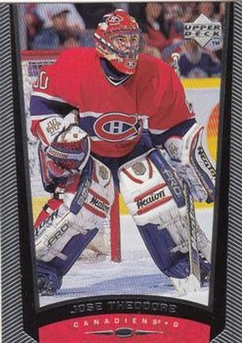#114 Jose Theodore - Montreal Canadiens - 1998-99 Upper Deck Hockey