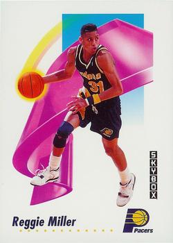 #114 Reggie Miller - Indiana Pacers - 1991-92 SkyBox Basketball