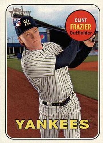 #114b Clint Frazier - New York Yankees - 2018 Topps Heritage Baseball