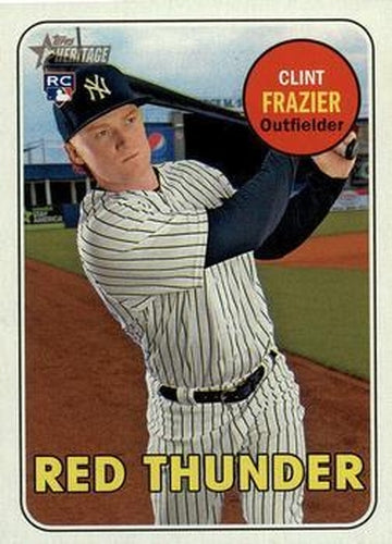 #114d Clint Frazier - New York Yankees - 2018 Topps Heritage Baseball