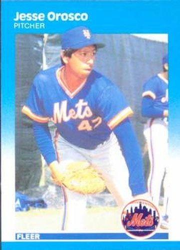 #20 Jesse Orosco - New York Mets - 1987 Fleer Baseball