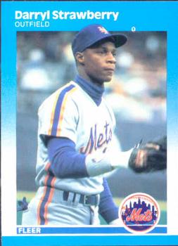 #23 Darryl Strawberry - New York Mets - 1987 Fleer Baseball