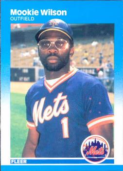 #25 Mookie Wilson - New York Mets - 1987 Fleer Baseball