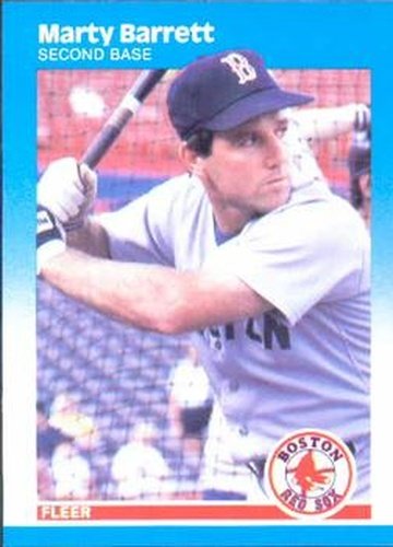 #27 Marty Barrett - Boston Red Sox - 1987 Fleer Baseball
