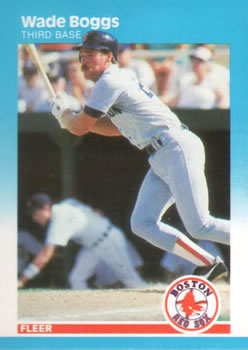 #29 Wade Boggs - Boston Red Sox - 1987 Fleer Baseball