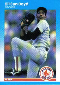 #30 Oil Can Boyd - Boston Red Sox - 1987 Fleer Baseball