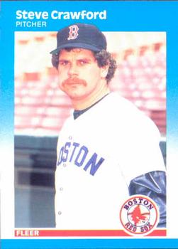 #33 Steve Crawford - Boston Red Sox - 1987 Fleer Baseball