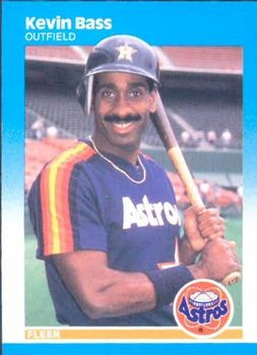 #51 Kevin Bass - Houston Astros - 1987 Fleer Baseball