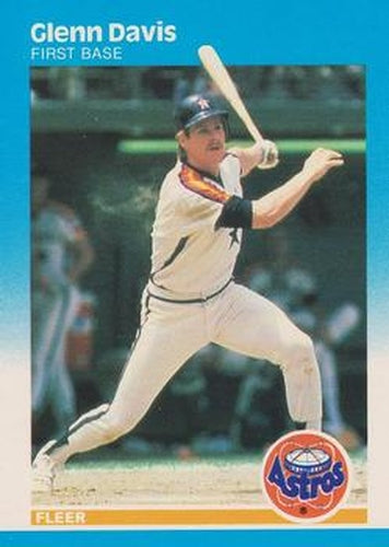 #55 Glenn Davis - Houston Astros - 1987 Fleer Baseball