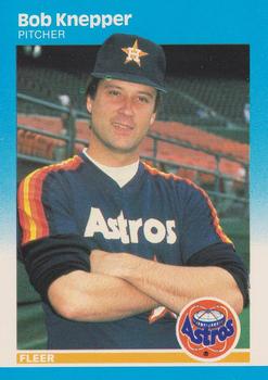 #61 Bob Knepper - Houston Astros - 1987 Fleer Baseball