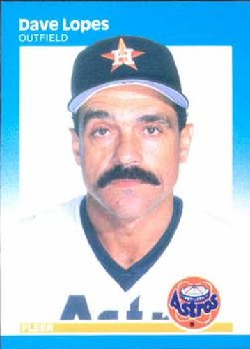 #62 Dave Lopes - Houston Astros - 1987 Fleer Baseball