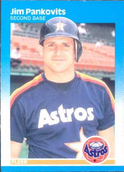 #64 Jim Pankovits - Houston Astros - 1987 Fleer Baseball