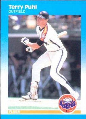#65 Terry Puhl - Houston Astros - 1987 Fleer Baseball