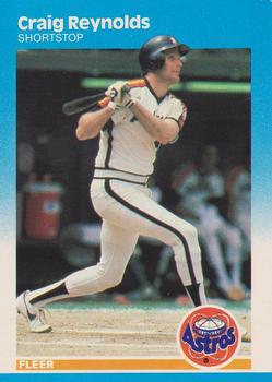 #66 Craig Reynolds - Houston Astros - 1987 Fleer Baseball