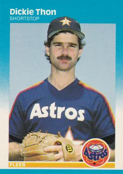 #70 Dickie Thon - Houston Astros - 1987 Fleer Baseball
