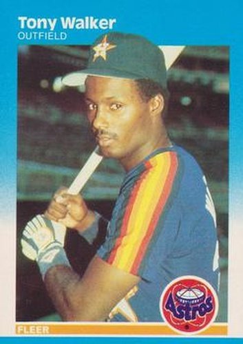 #71 Tony Walker - Houston Astros - 1987 Fleer Baseball