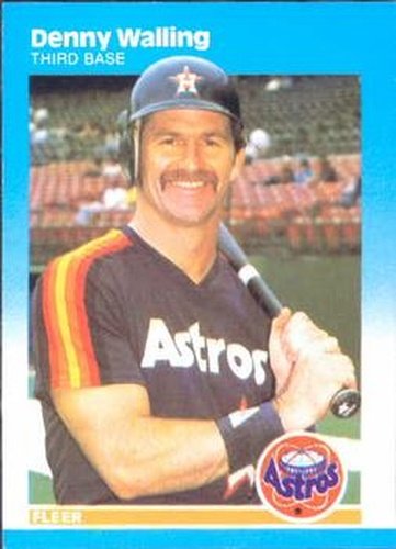 #72 Denny Walling - Houston Astros - 1987 Fleer Baseball