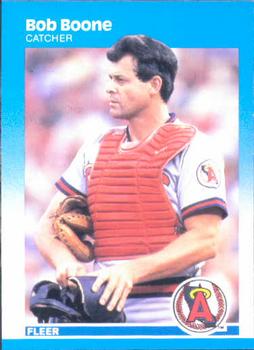 #73 Bob Boone - California Angels - 1987 Fleer Baseball