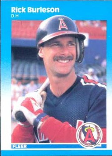#74 Rick Burleson - California Angels - 1987 Fleer Baseball