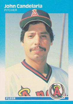 #75 John Candelaria - California Angels - 1987 Fleer Baseball