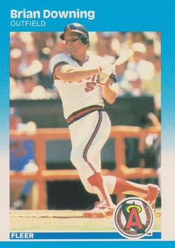#78 Brian Downing - California Angels - 1987 Fleer Baseball