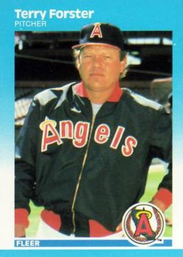 #80 Terry Forster - California Angels - 1987 Fleer Baseball
