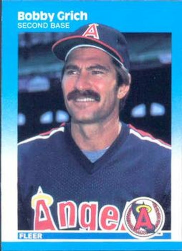 #81 Bobby Grich - California Angels - 1987 Fleer Baseball