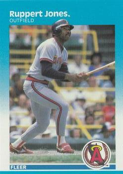 #85 Ruppert Jones - California Angels - 1987 Fleer Baseball