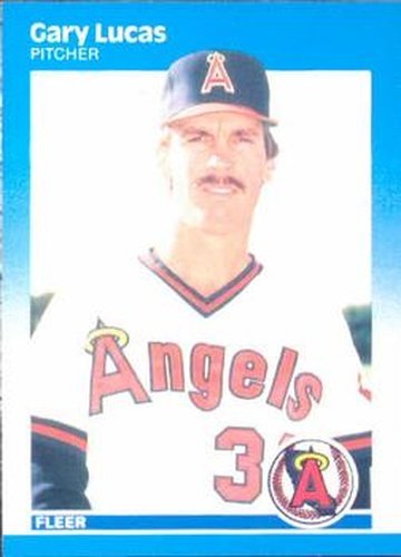 #87 Gary Lucas - California Angels - 1987 Fleer Baseball