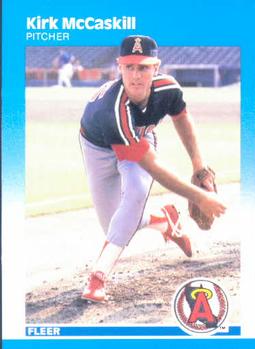 #88 Kirk McCaskill - California Angels - 1987 Fleer Baseball