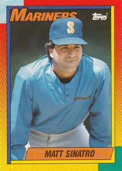 #115T Matt Sinatro - Seattle Mariners - 1990 Topps Traded Baseball