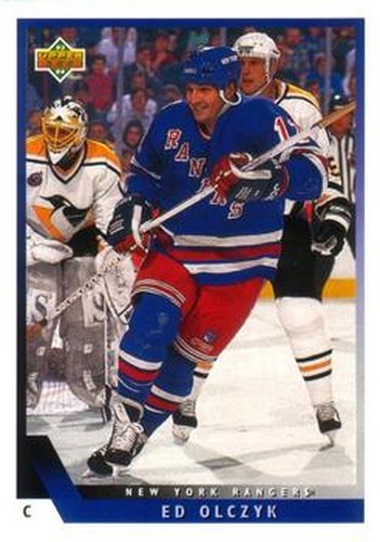 #115 Ed Olczyk - New York Rangers - 1993-94 Upper Deck Hockey